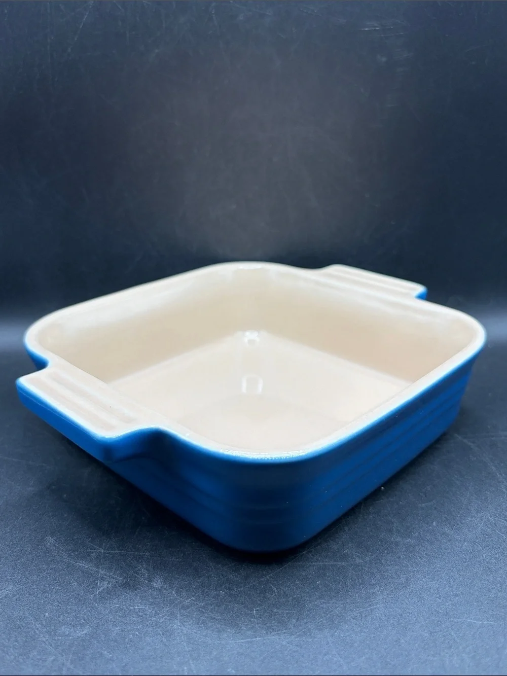 Le Creuset Blue Stoneware Square Baking Dish Kitchenware Kitchen Accessory